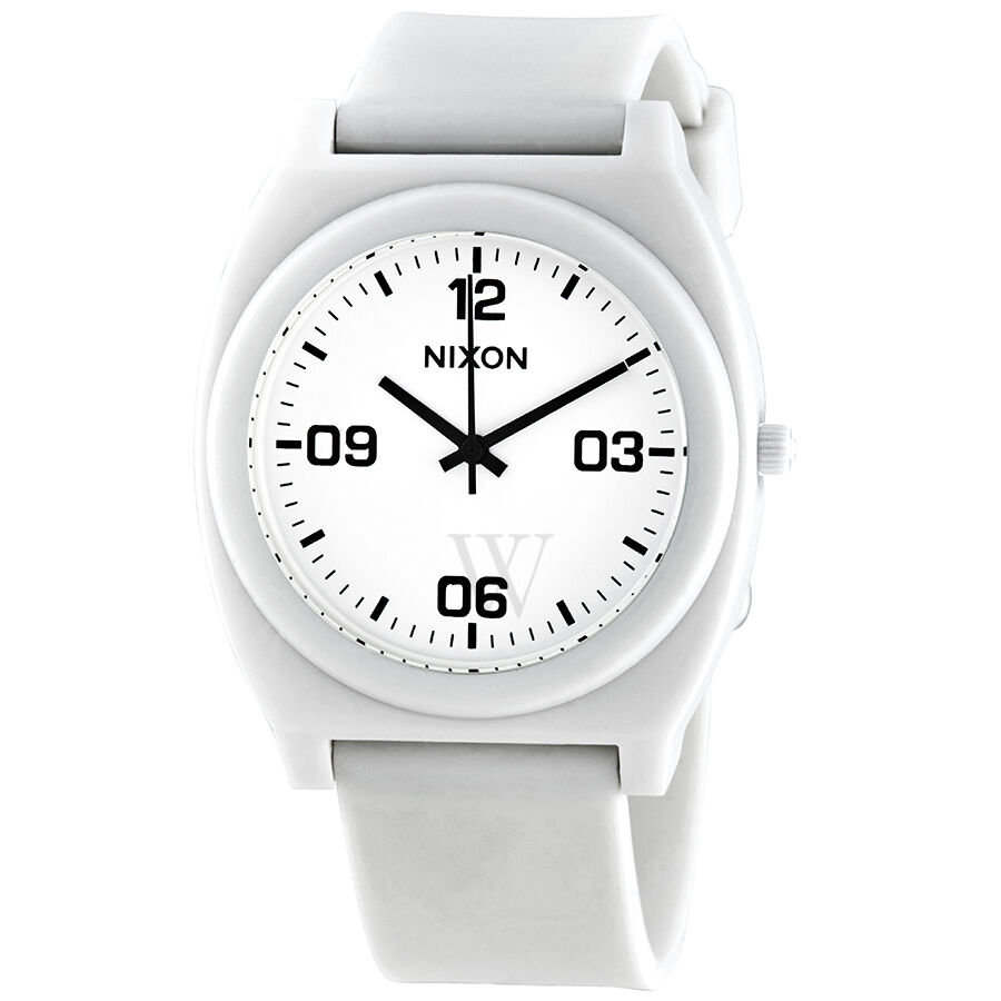 Rubber White Dial Watch