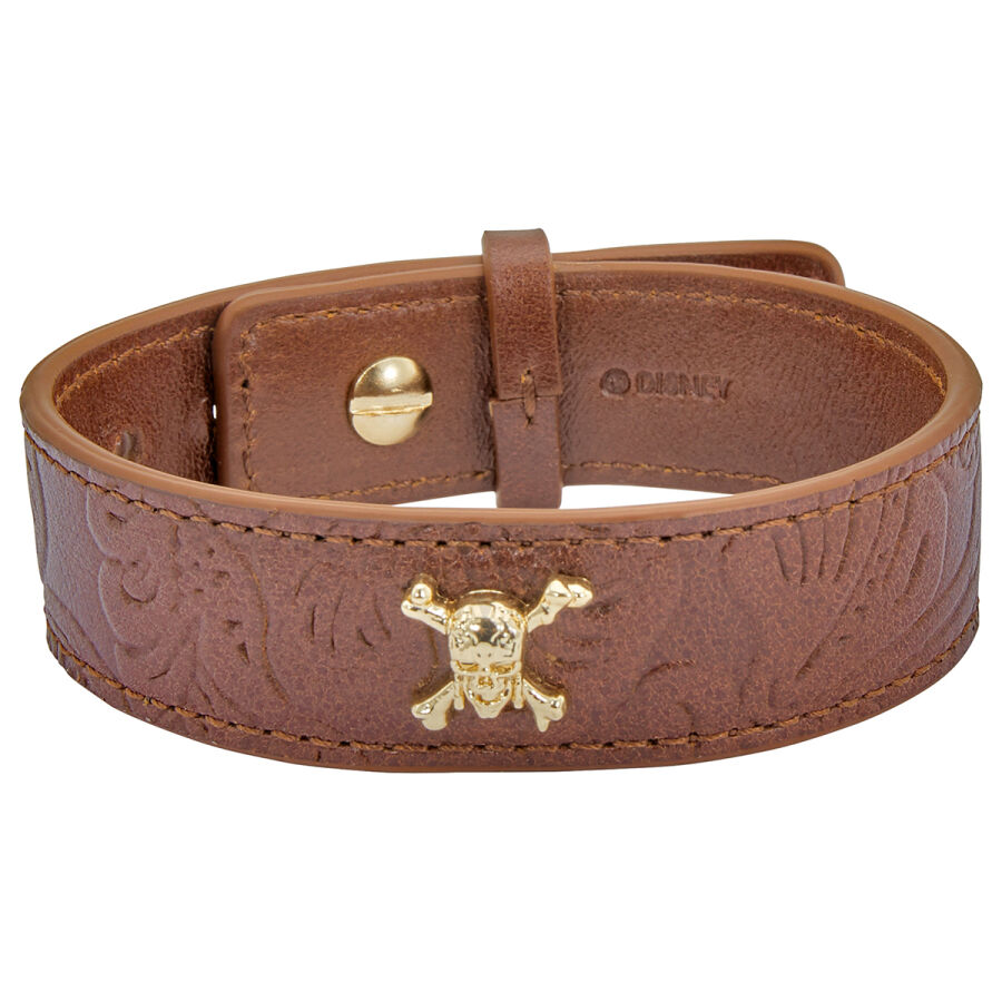 Disney's Pirates of The Caribbean Brown Leather Bracelet