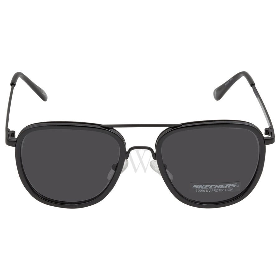 50 mm Shiny Black Sunglasses