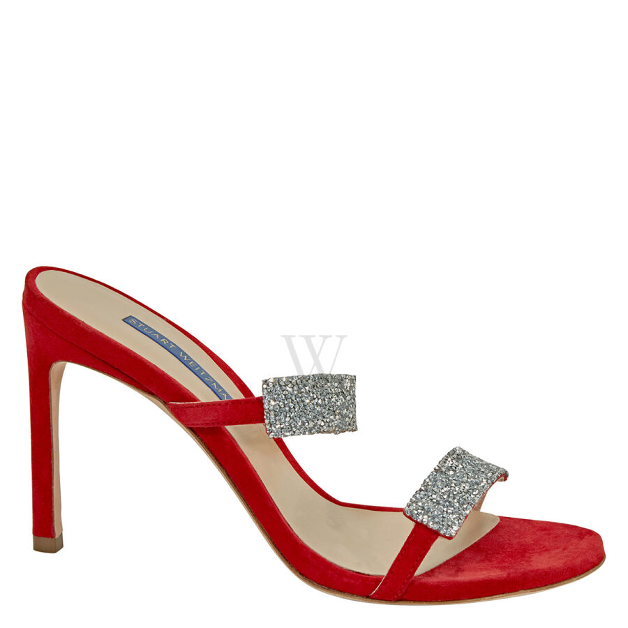 Ladies Razzle 95 Sue Crystal Red Sandals