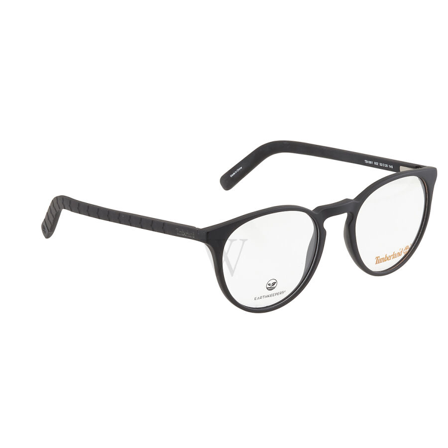 52 mm Black Eyeglass Frames