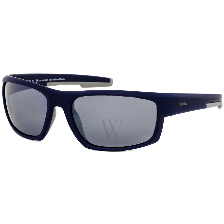63 mm Matte Crystal Blue Sunglasses