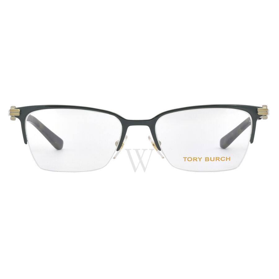 51 mm Gold/Green Eyeglass Frames