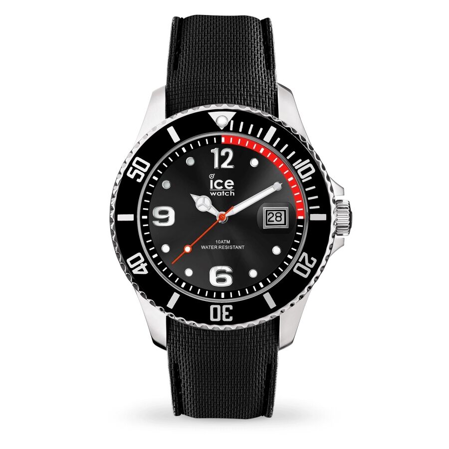 Unisex Silicone Black Dial Watch