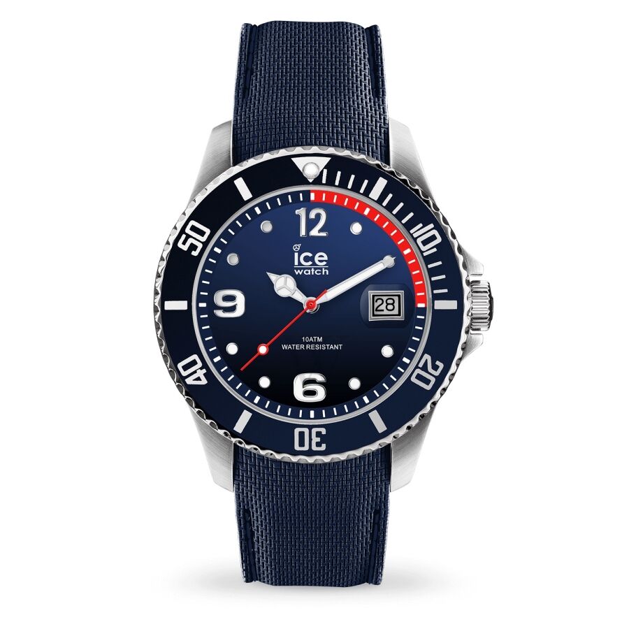 Unisex Silicone Blue Dial Watch