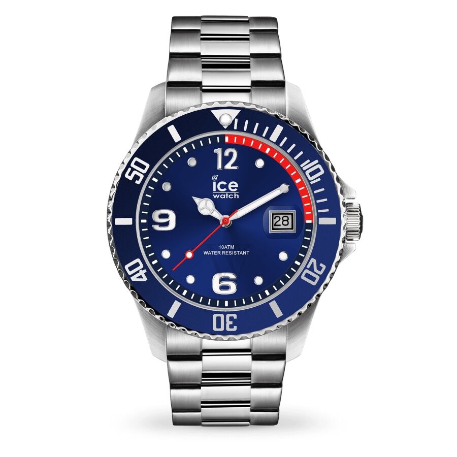 Unisex Stainless Steel Blue Dial Watch