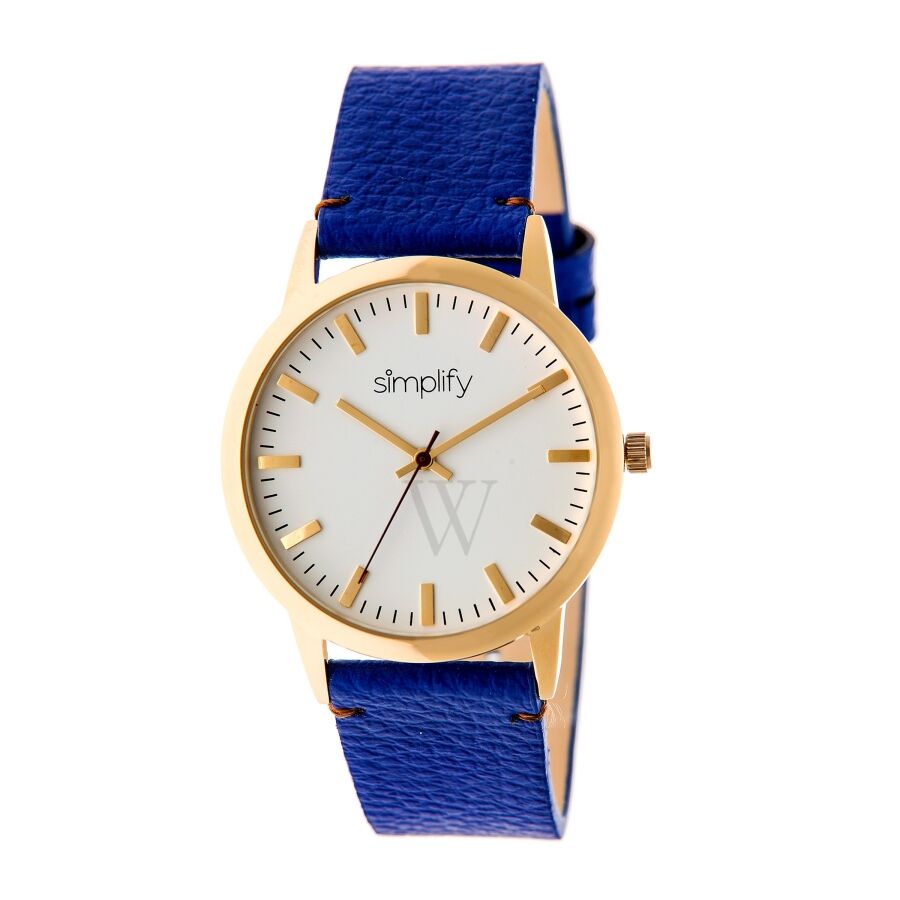 Unisex The 2800 Leather White Dial Watch