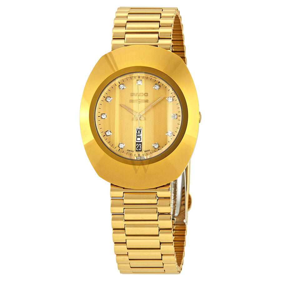 Unisex The Original Stainless Steel Gold Dial Watch