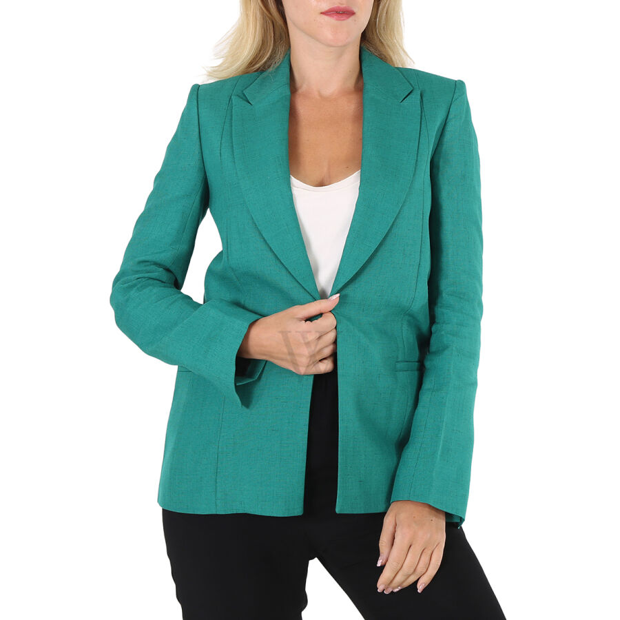 Ladies Green Slim Jacket, Brand Size 6 (US Size 2)