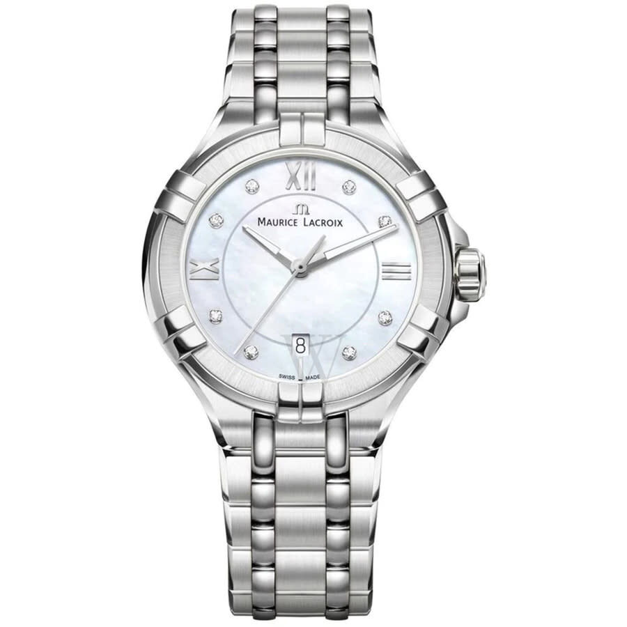 Women's Aikon Stainless Steel White Dial Watch