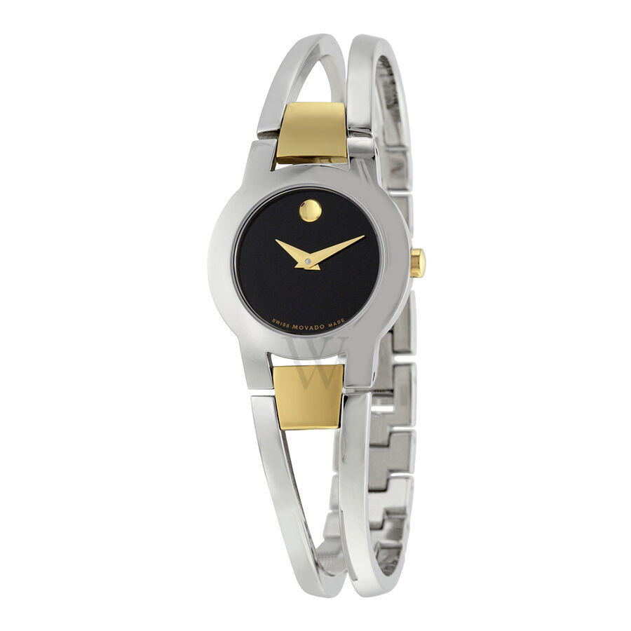 Women's Amorosa Stainless Steel Bangle Black Dial Watch