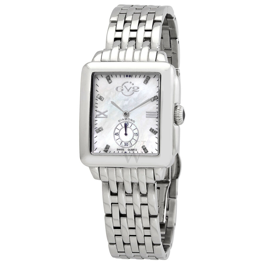 Women's Bari Stainless Steel Mother of Pearl Dial Watch