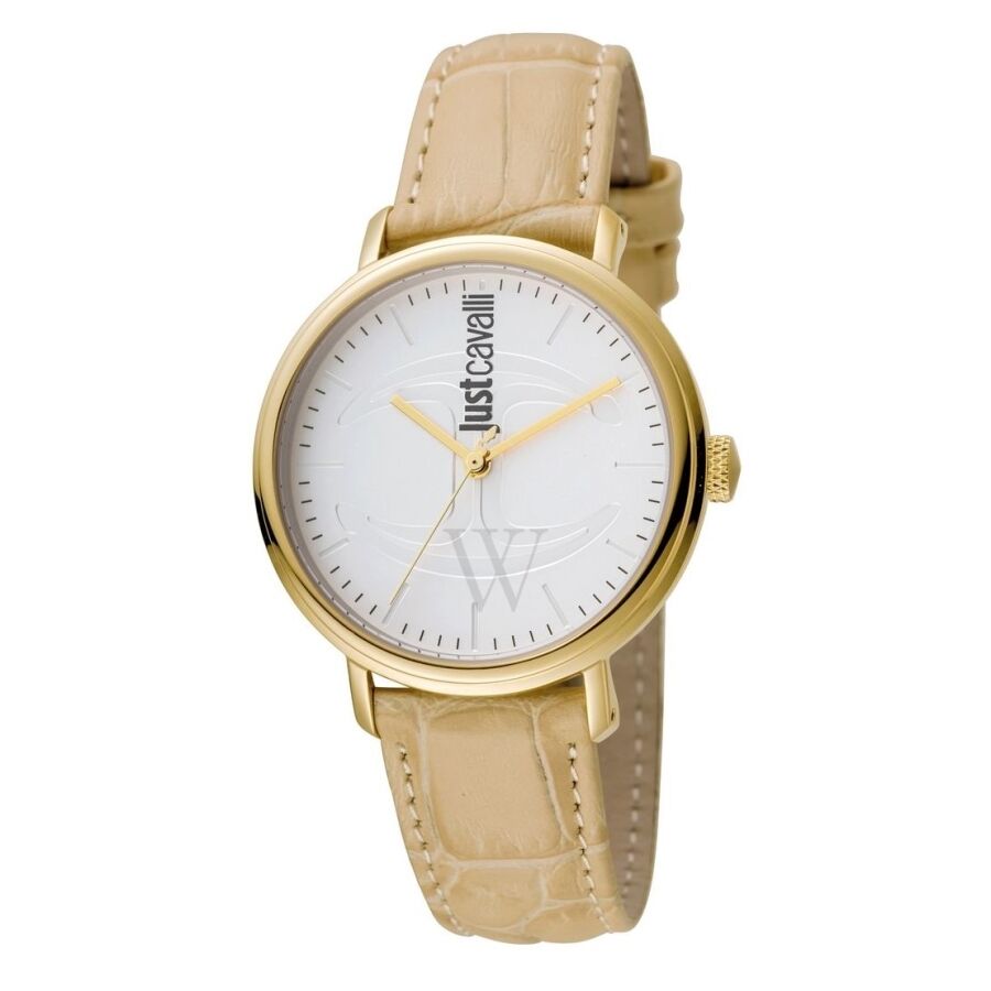 Women's CFC Leather Silver Dial Watch