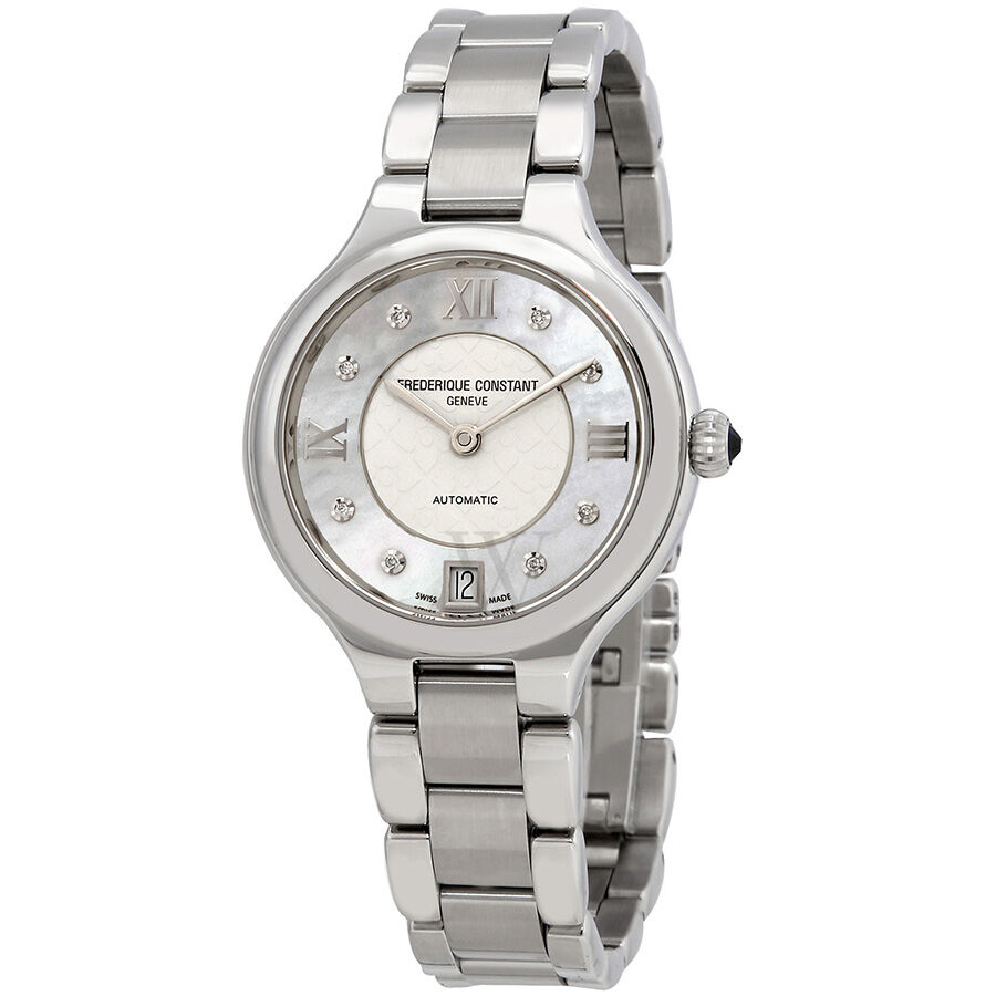 Women's Classic Delight Stainless Steel Silver with Mother of Pearl Inlay Dial Watch