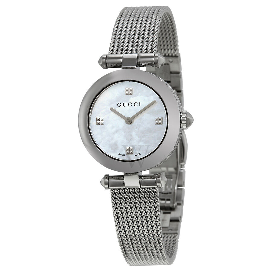 Women's Diamantissima Stainless Steel Mother of Pearl Dial Watch