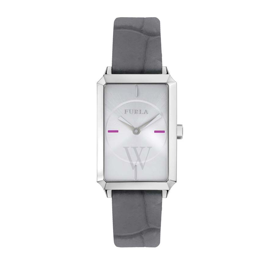 Women's Diana (Calfskin) Leather Silver Dial Watch