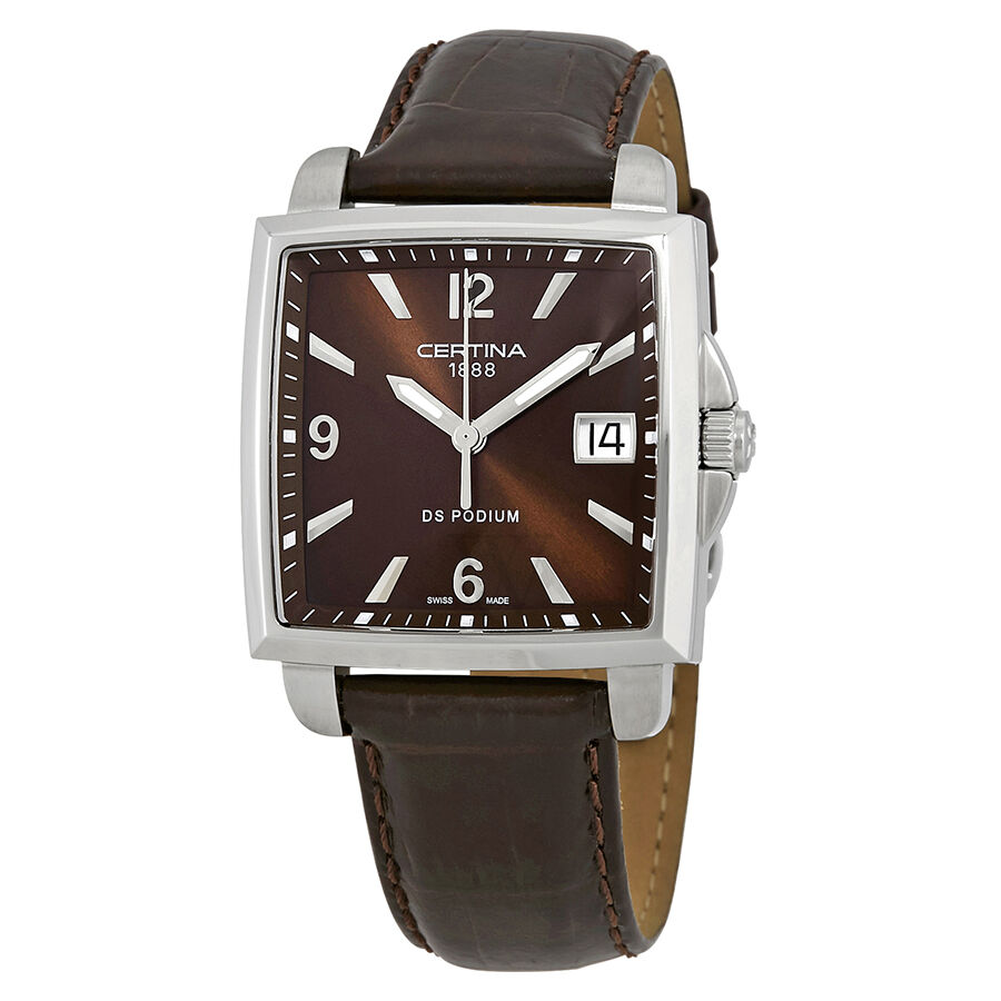 Women's DS Podium Leather Brown Dial Watch