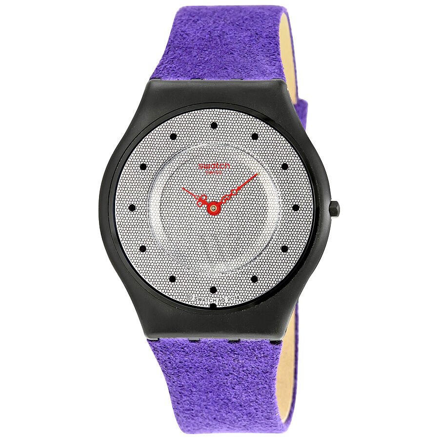 Women's Honeycomb Alcantara Fabric Silver Dial Watch