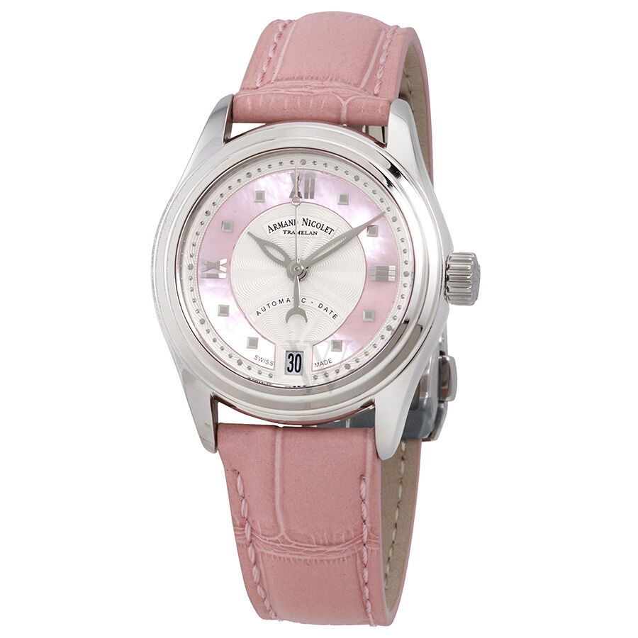Women's M03-2 (Alligator) Leather Pink Mother of Pearl Dial Watch