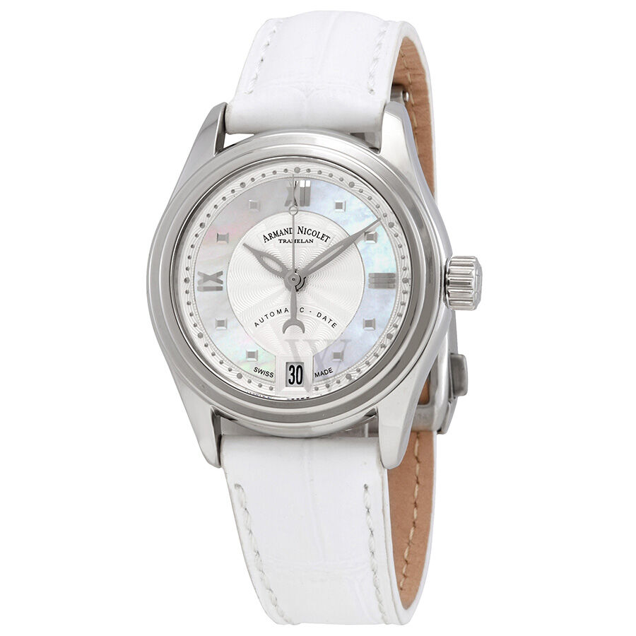 Women's M03-2 (Alligator) Leather White Mother of Pearl Dial Watch