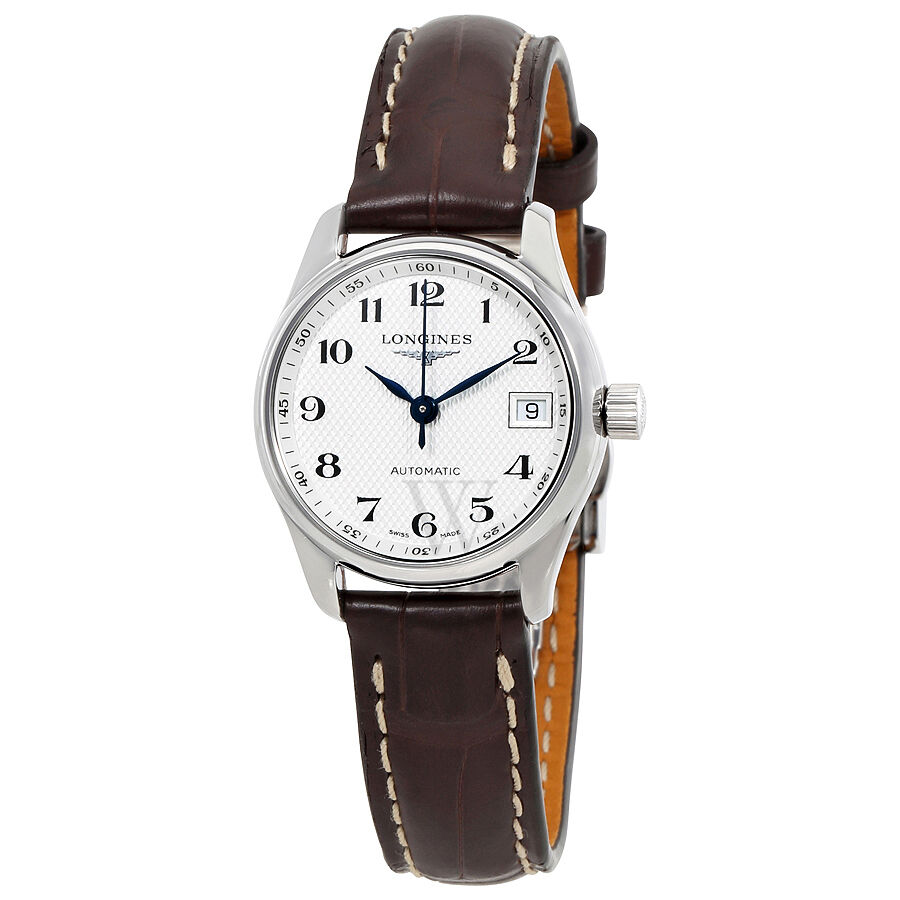 Women's Master Collection Leather Silver Dial Watch