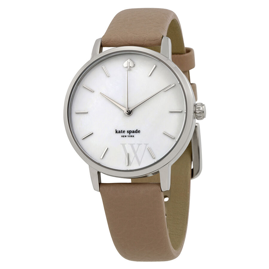 Women's Metro Clocktower Leather White Dial Watch