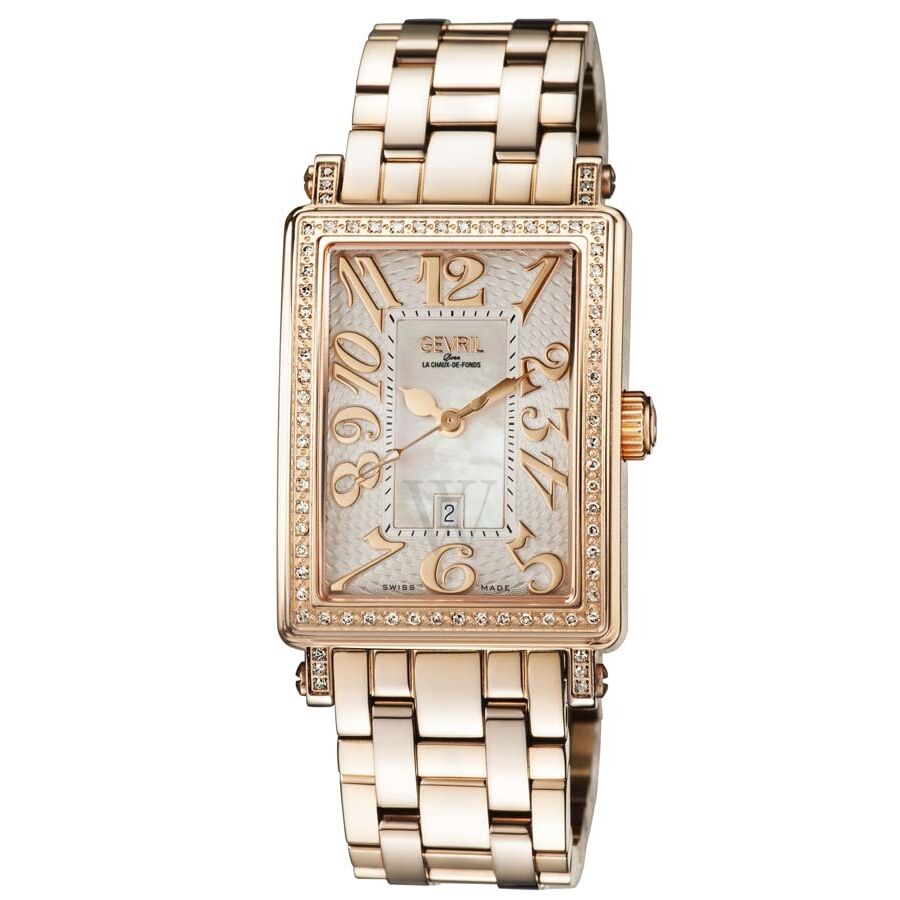 Women's Mezzo Stainless Steel White Mother of Pearl Dial Watch