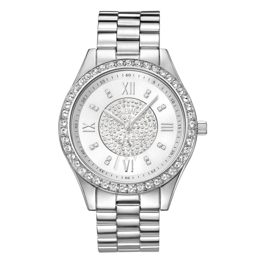 Women's Mondrian Stainless Steel Silver (Swarovski Crystal-set) Dial Watch