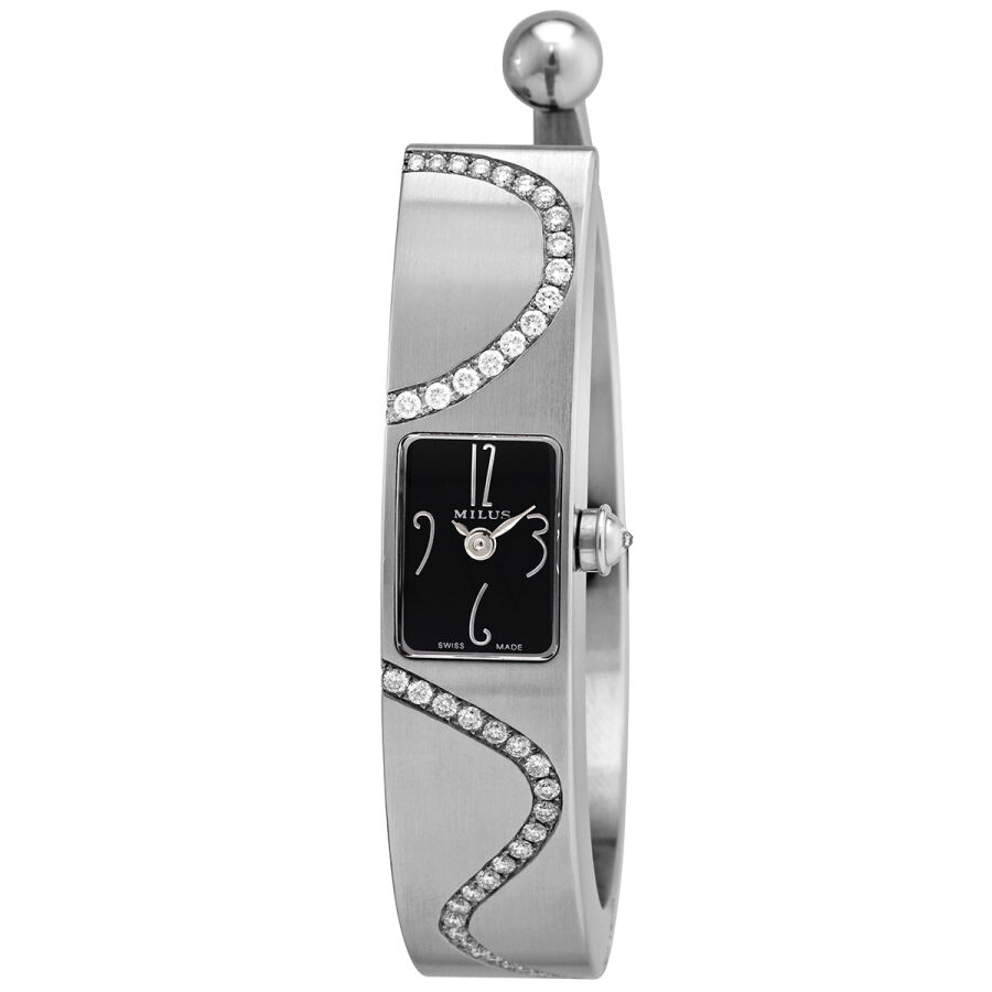 Women's Monocera Stainless Steel Black Dial Watch