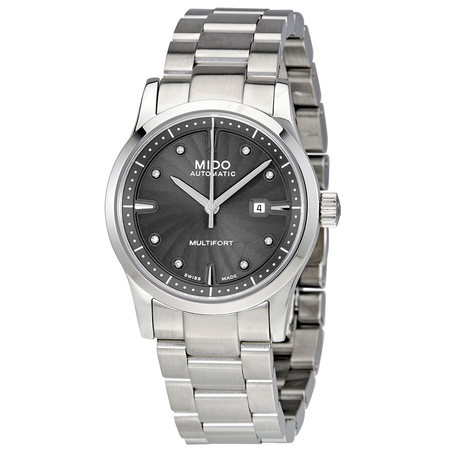 Women's Multifort Stainless Steel Grey Dial Watch