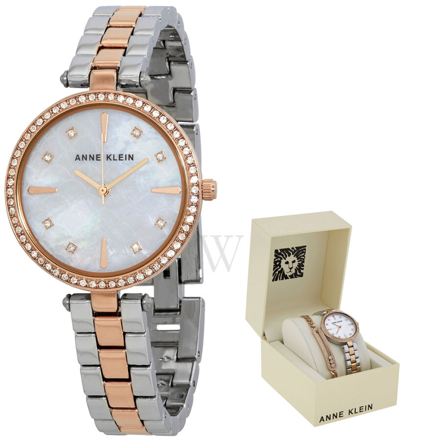 Women's Nickel Compliant White Mother of Pearl Dial Watch