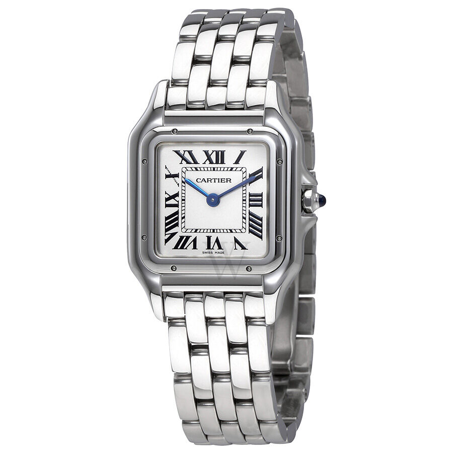Women's Panthere de  Stainless Steel Silver Dial Watch