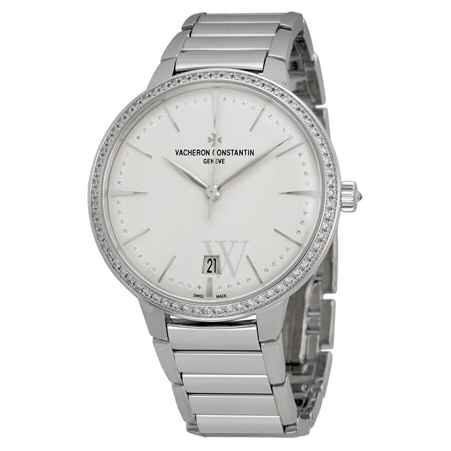 Women's Patrimony 18kt White Gold Silver Dial Watch
