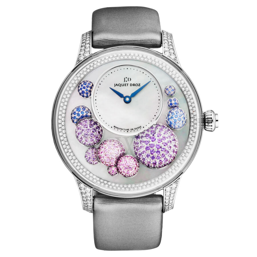 Women's Petite Heure Minute Celeste Satin Mother of Pearl Dial Watch