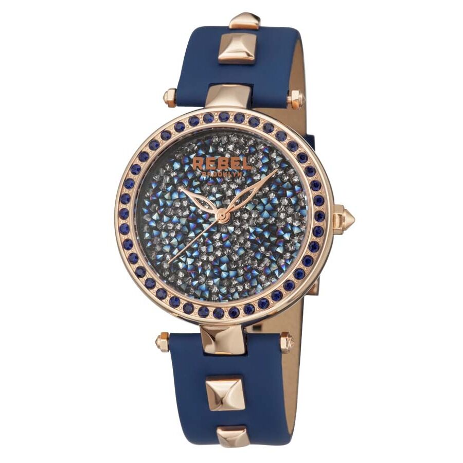 Women's Rockaway Parkway Leather Blue and Silver Dial Watch
