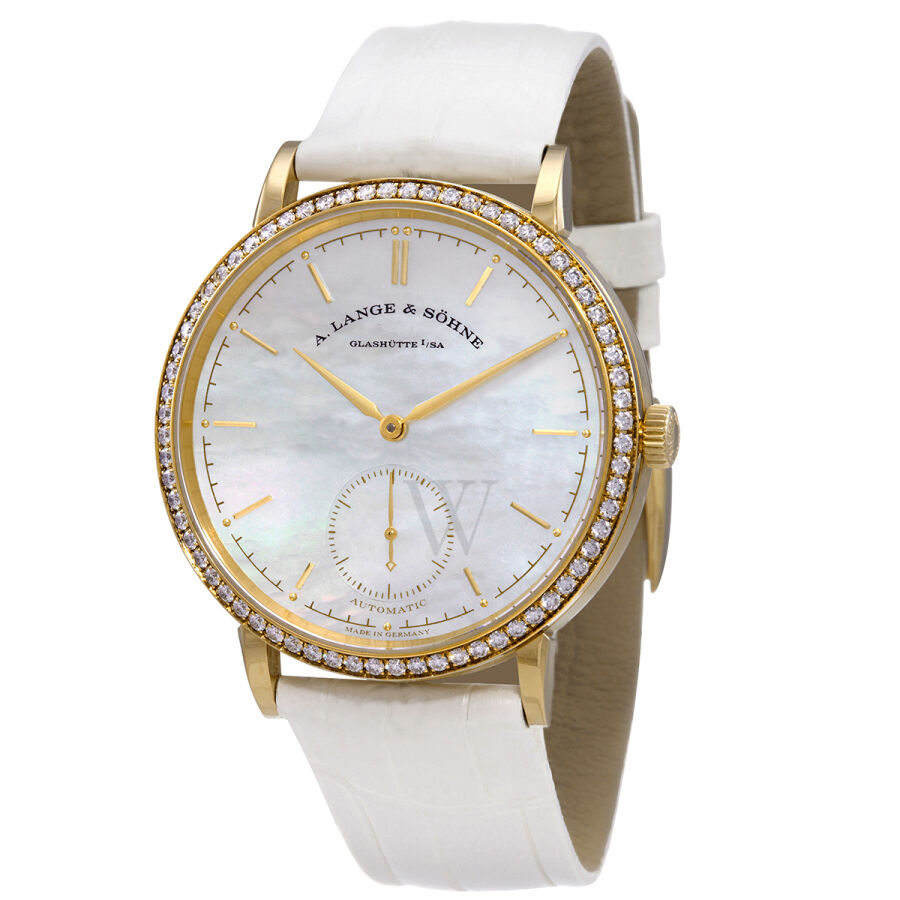 Women's Saxonia (Alligator) Leather Mother of Pearl Dial Watch