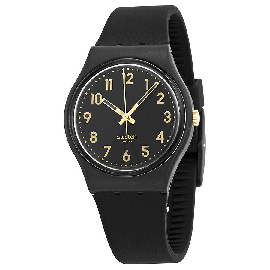 Women's Silicone Black Dial Watch