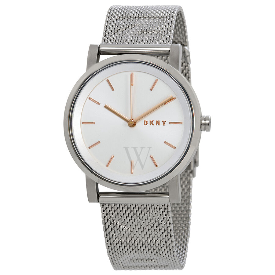 Women's Soho Stainless Steel Mesh Silver Dial Watch