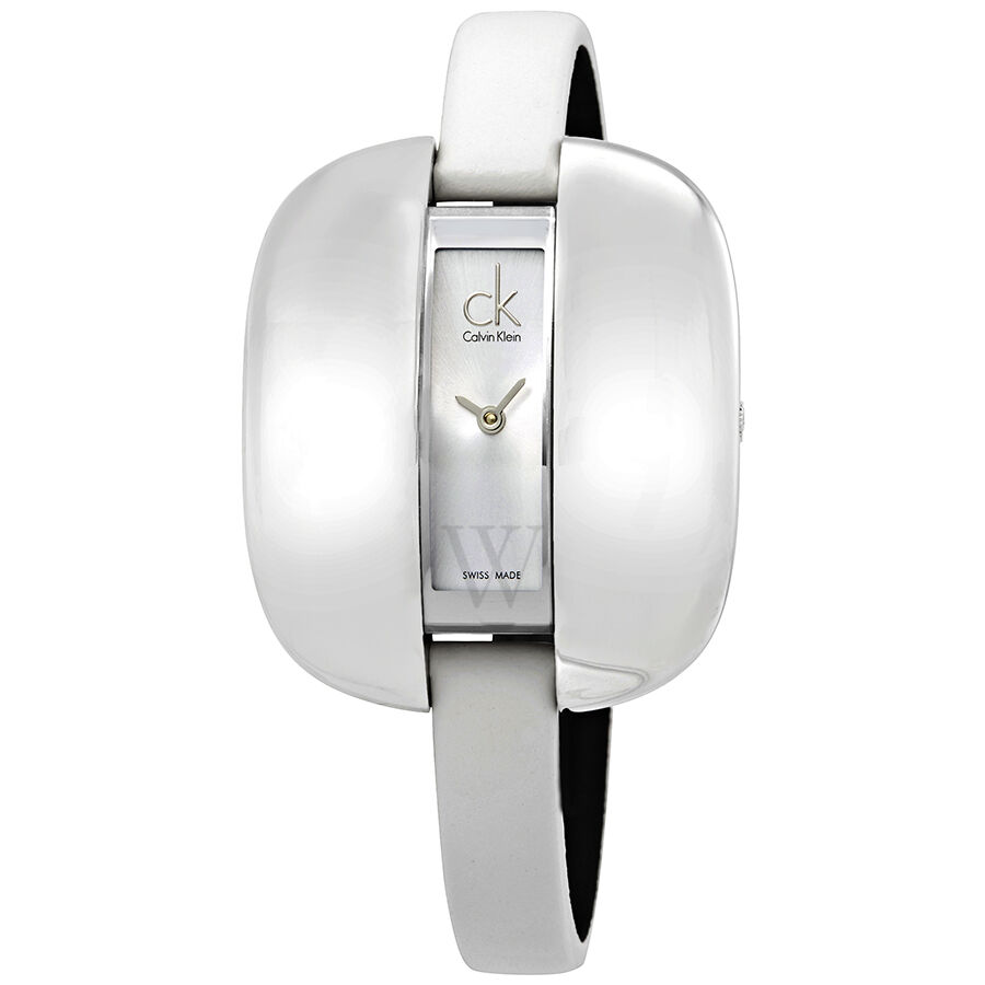 Women's Treasure Leather White Dial Watch