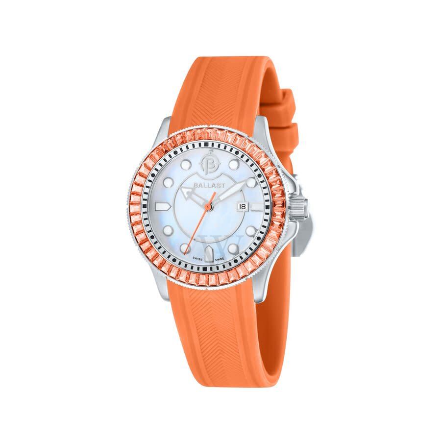 Women's Vanguard Silicone Mother of Pearl Dial Watch