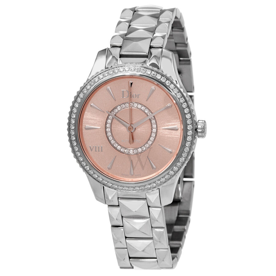 Women's VIII Montaigne Stainless Steel Pink (Diamond-set) Dial Watch