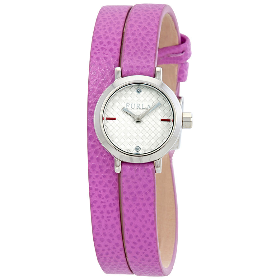 Women's Vittoria Leather (Double Wrap) Silver Dial Watch