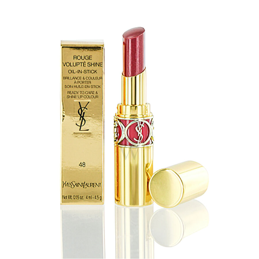 Ysl / Rouge Volupte Shine Oil-in-stick Lipstick No.48 Smoking Plum 0.15 oz (4 ml)