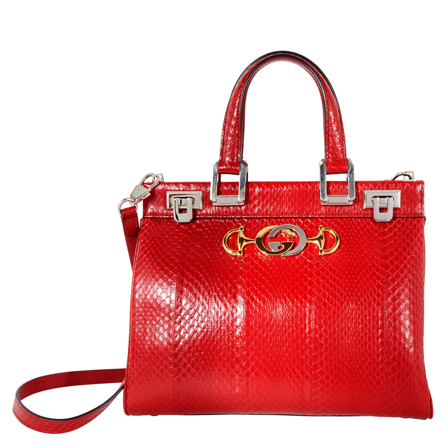 Michael Kors Ladies Marilyn Medium Saffiano Leather Tote Bag - Crimson/red  196163322322