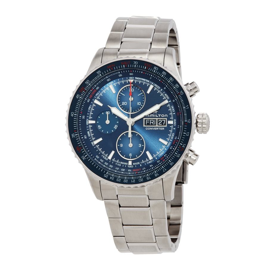 Men's Super Titanium Chronograph Titanium Blue Dial Watch | World of Watches