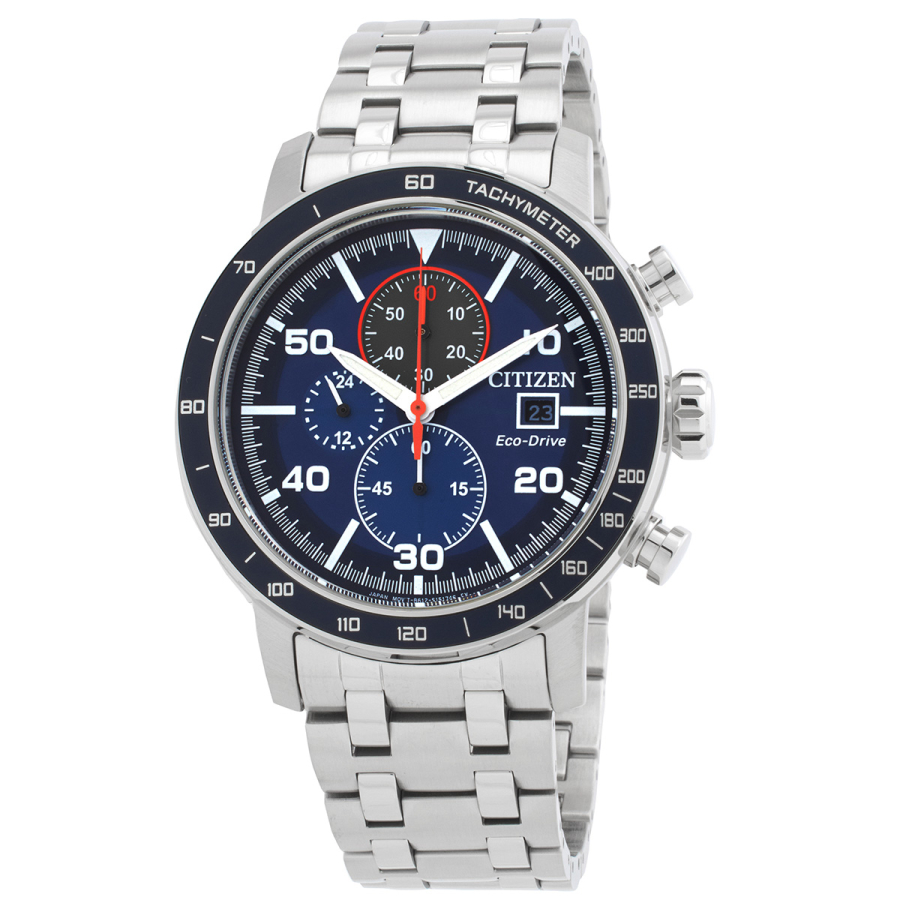 of | Dial Titanium Watch Super Watches Men\'s Titanium Chronograph Blue World