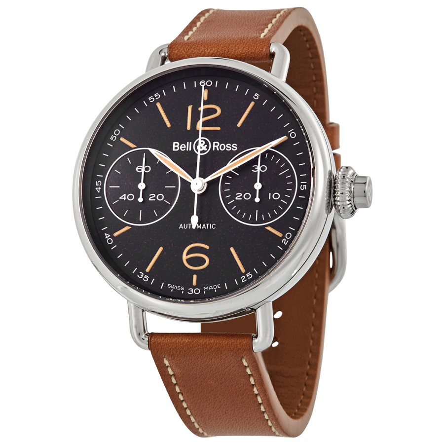 [Steigende Popularität] Men\'s Cortlandt | Black Watch Chronograph of Dial Leather World Watches