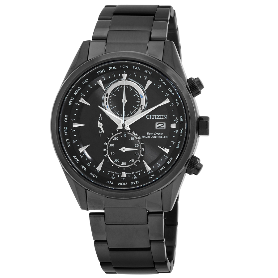 Men\'s Runway Chronograph Stainless Steel Black Dial Watch | World of Watches