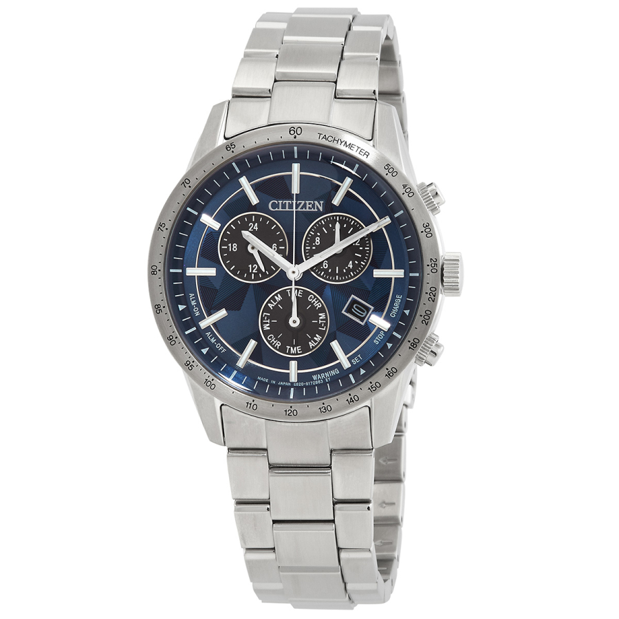 Men's Super Titanium Chronograph Titanium Blue Dial Watch | World of Watches