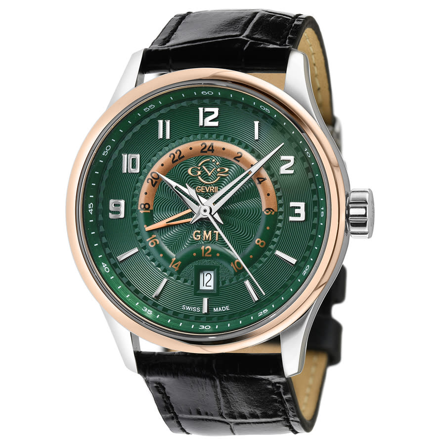 Men\'s Chronograph Stainless Steel Green Dial Watch | World of Watches